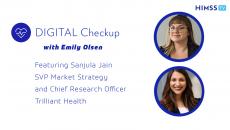 Sanjula Jain, senior vice president of market strategy and chief research officer at analytics firm Trilliant Health and Emily Olsen